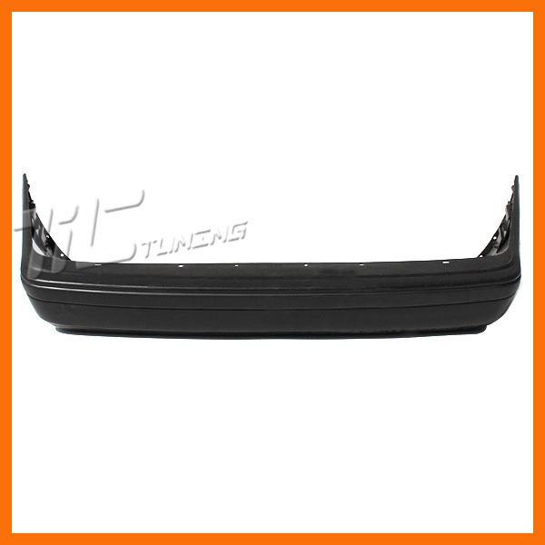 Rear bumper raw black facial cover plastic for 90-91 hyundai excel sedan 1.5l l4