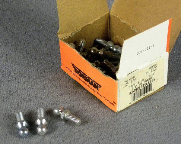 Dorman throttle ball joints 1/4" thread 5/16" ball box of 25ea.