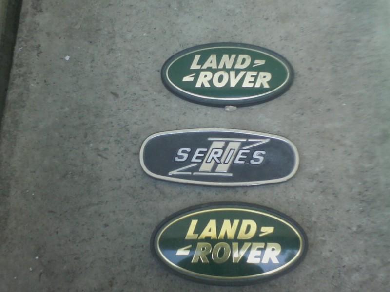 Land rover series ii rear gold emblem set.....series 2