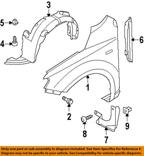 Kia oem 868121m000 fender liner