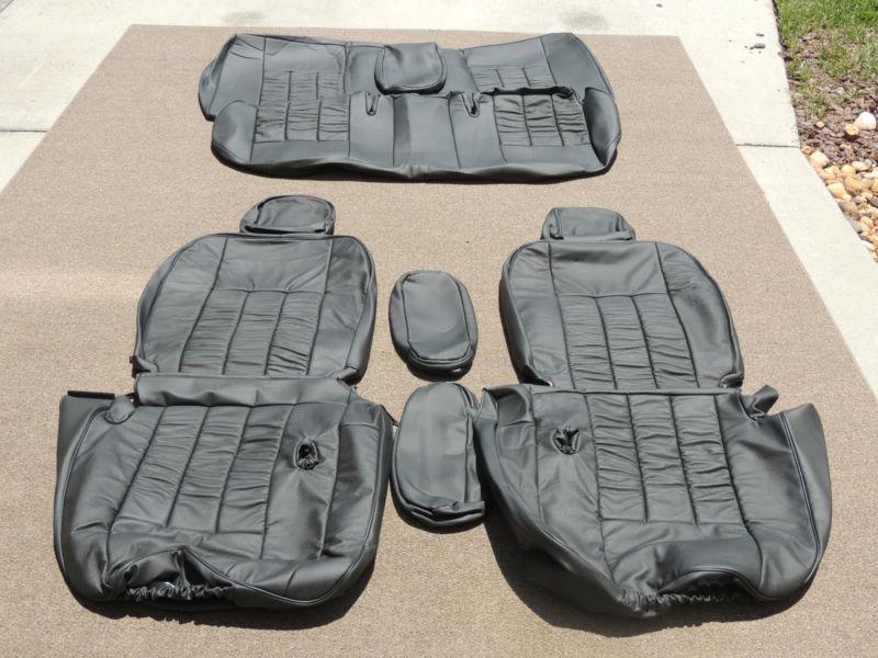 Mercury grand marquis leather seat covers interior seats 2006 2007 2008 kz black