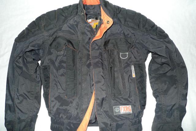 $425  harley davidson fxrg textile motorcycle jacket (xxs) can fit small