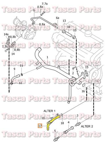 Brand new oem coolant pipe 1998-2009 volvo c70 s60 s80 v70 v70xc xc90 #31269042