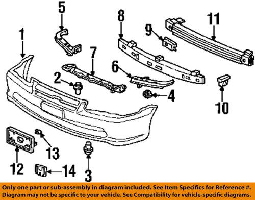 Honda oem 04711s82a91zz bumper cover