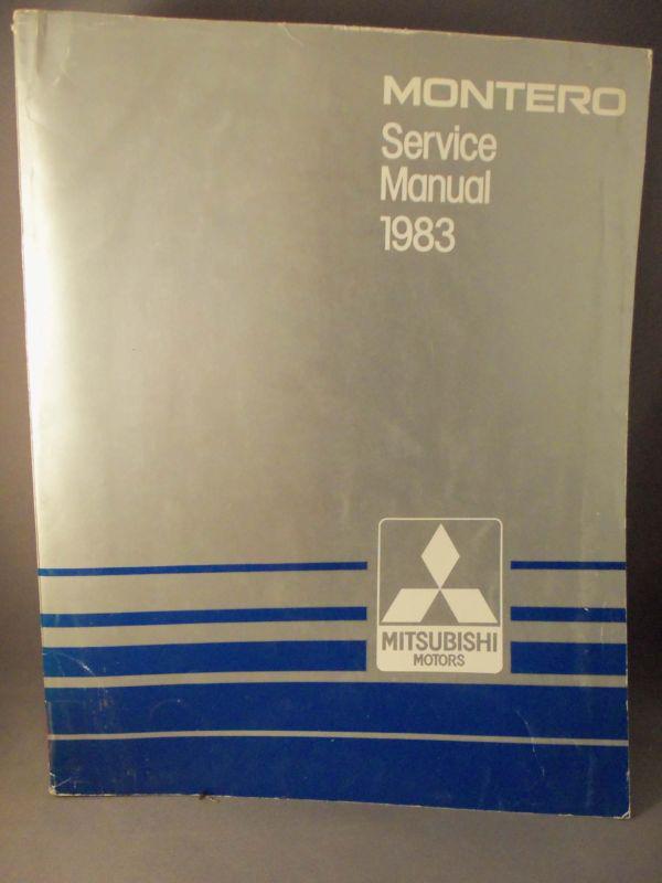 1983 mitsubishi montero factory dealer service repair manual 83