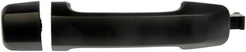 Ext door handle front left black textured finish, wo/keyhole platinum# 1230779