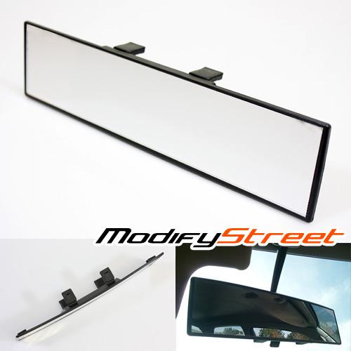 Universal 300mm 11.8" wide car interior curved rear view mirror clear wide angle