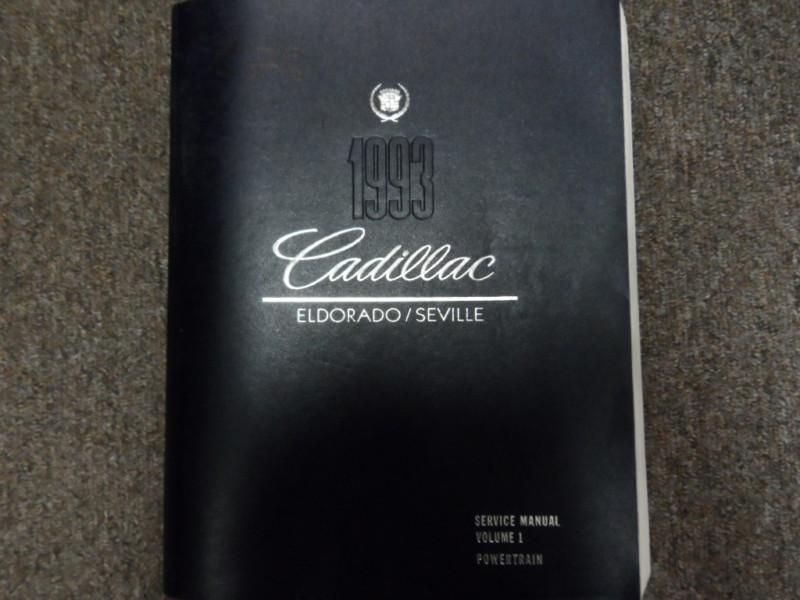 1993 cadillac eldorado seville service repair shop manual volume 1 engine book