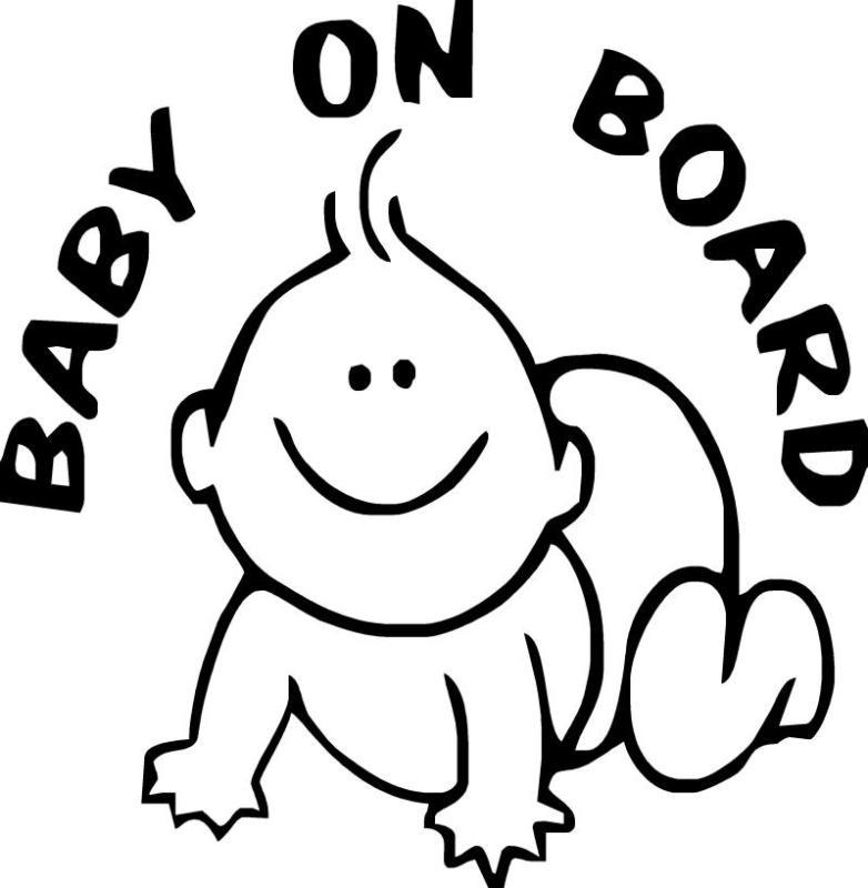 Baby on board vinyl decal window sticker