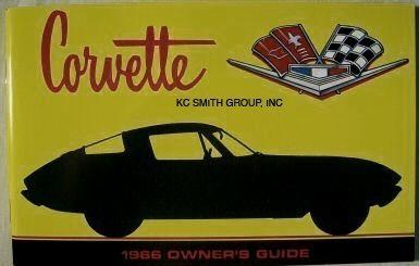 1966 corvette owners manual