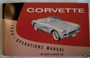 1959 corvette owners manual