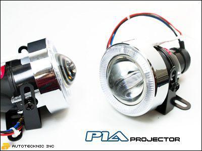 Universal p1a white halo clear projector fog lights kit switch+bulbs+fuse+wiring