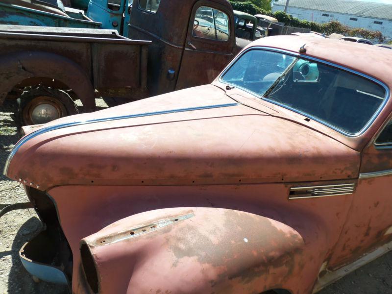 40 buick super coupe left 1/2 half front end hood side panel