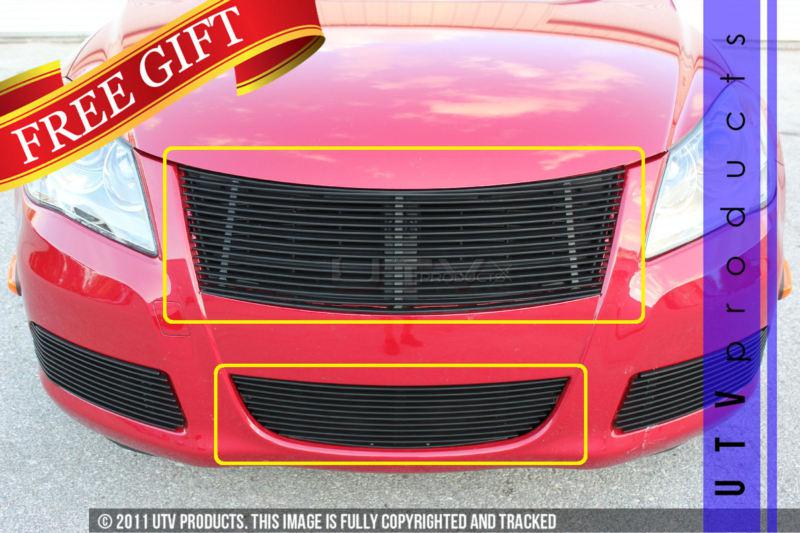 2010 - 2013 suzuki kizashi upper & bumper 2pc replacement black billet grille 