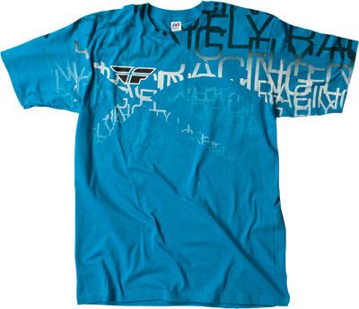 Fly wire tee turquoise m 352-0268m