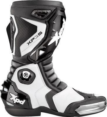 Spidi xp3-s boots black/white e45/us10.5 s55-011-45