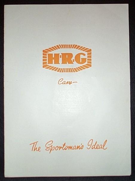 Original hrg cars the sportsman's ideal brochure pamphlet 1949 1100, 1500 models