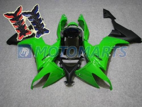 Free tank pad x2! aftermarket fairing kit for kawasaki ninja zx10r 2008 2009 aa