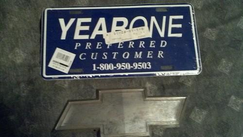 Yearone license plate