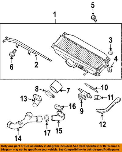 Subaru oem 21869aa111 intercooler-air hose