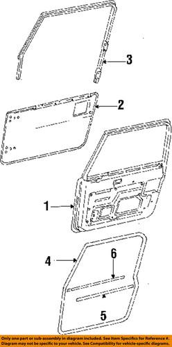 Jeep oem 55024255ab door-belt weather strip