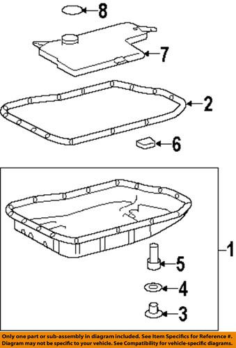 Toyota oem 3516808010 transmission pan gasket/auto trans oil pan gasket