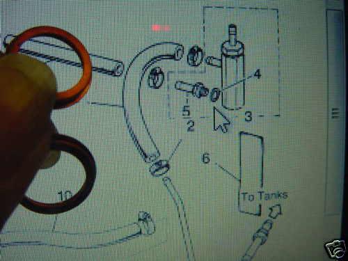 2 seal washer fuel feed air bleed valve jaguar xj12 