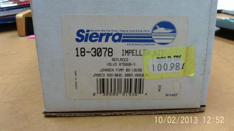 New sierra impeller kit 18-3078 bin 65