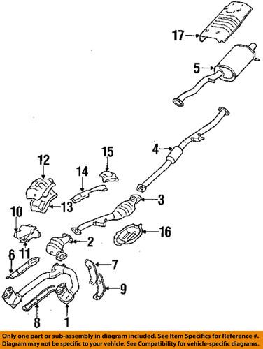 Subaru oem 44305fc011 exhaust muffler