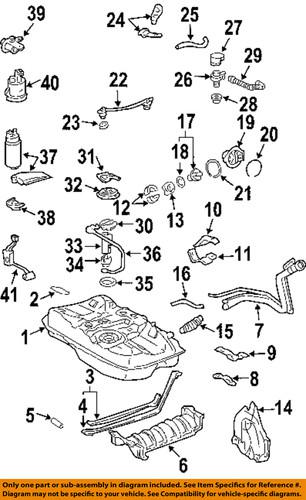 Toyota oem 7720106030 fuel tank filler neck