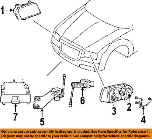 Chrysler oem 5139053aa headlamp-wire harness