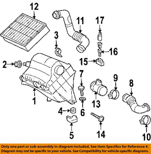 Dodge oem 5120144aa air intake-upper hose