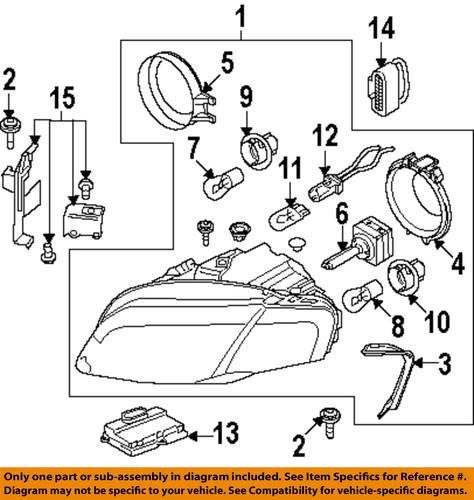 Audi oem 8e0941029bd headlight-headlamp assembly