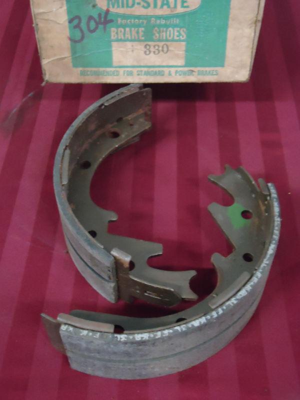 1969-73 dodge plymouth midstate front brake shoes #330