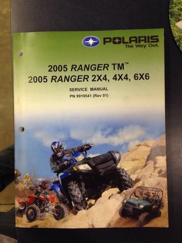 2005-2006 polaris ranger xp, 2006 ranger 6x6 efi service manual oem 9920224