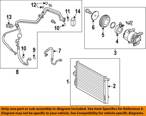 Kia oem 97606 2k600 a/c condenser/a/c condenser