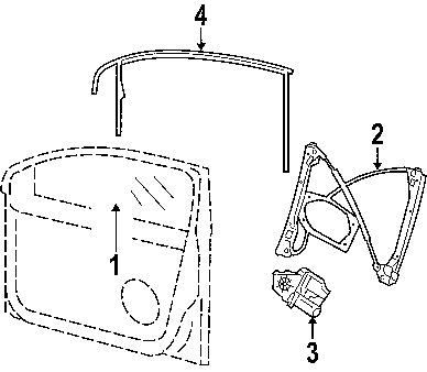 Volkswagen 1k5837431e5ap genuine oem factory original window guide