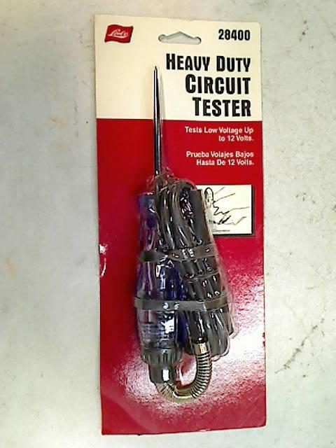 Lisle 28400 heavy duty circuit tester for low voltage up to 12 volts
