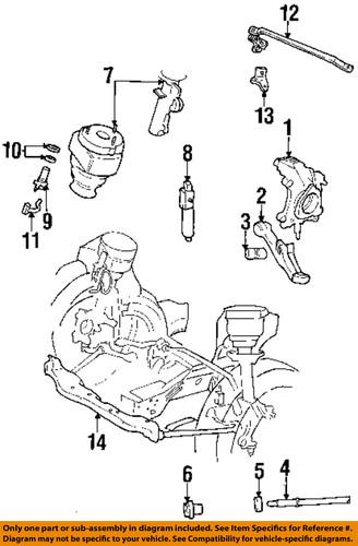 Lincoln oem f7oz3078ba front suspension-lower control arm