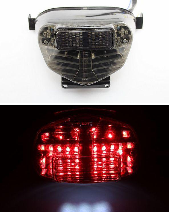 Smoke integrated led tail light signals for suzuki gsxr 750 2000 2001 2002 2003