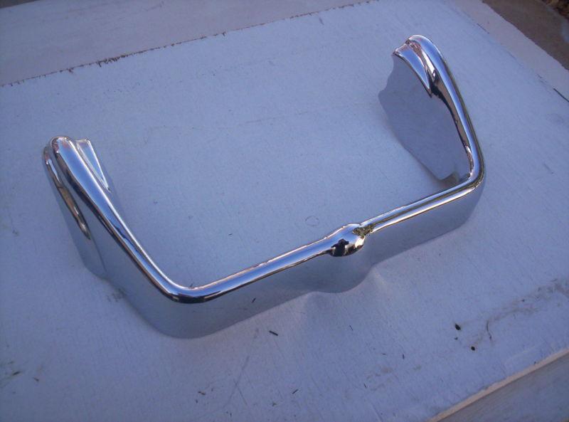 Hudson 1950-1954 rechromed rear horsecollar/guard holds license plate bezel