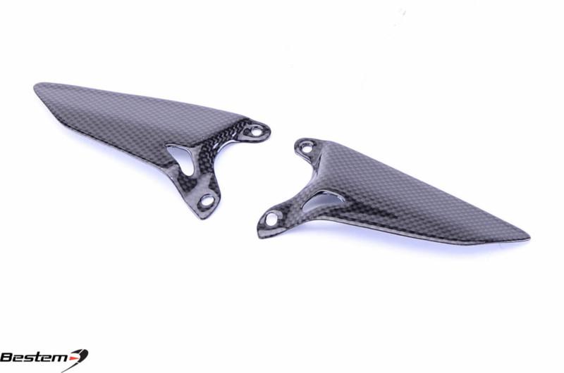 Ducati 848 1098 1198 carbon fiber heel guard plate 