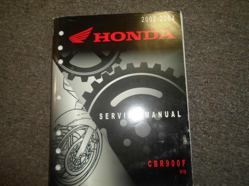 2002 2003 2004 honda cbr900f 919 service shop repair factory manual oem 02 03 04