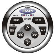 Jensen waterproof wired non-display remote control mwr75