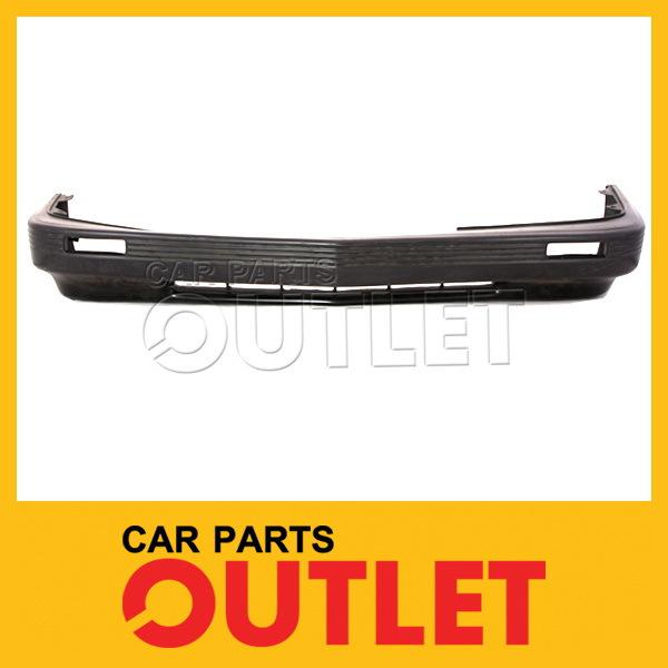 85-88 pontiac grand am le front bumper primered black plastic facial cover wo se