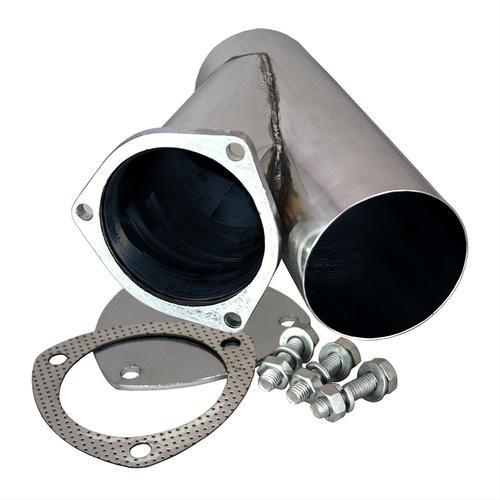 Qtp exhaust cutout manual stainless steel polished clamp-on 4" diameter each