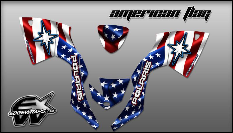 Polaris fusion 05-07 custom graphics decals - american flag