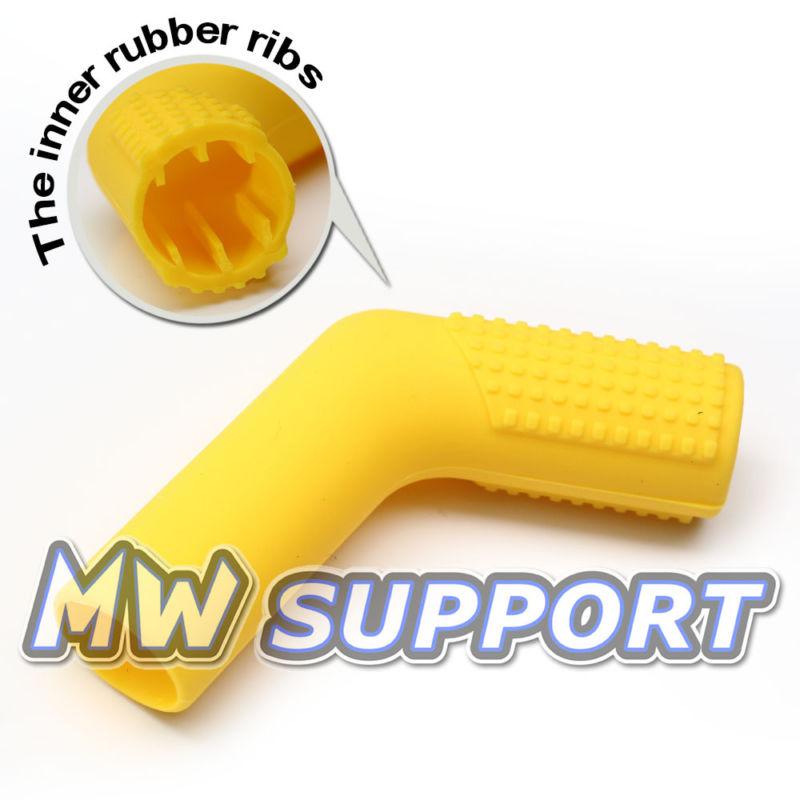 Yellow rubber shift sock boot shoe protector shifter for bmw f800 k1200 r1200