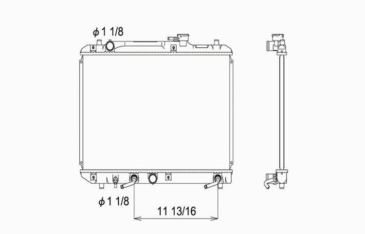 Replacement radiator 95-02 suzuki esteem auto / manual 1.6l 1.8l l4 1770060g01