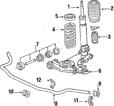 Mercedes-benz 2013234985 genuine oem factory original stabilizer bar bushing